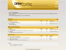 Tablet Screenshot of forums.ormprofiler.com